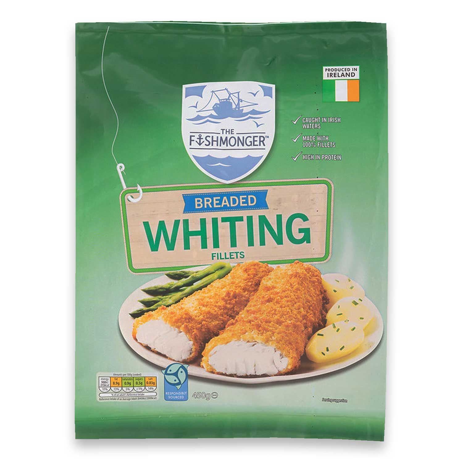 Breaded Whiting Fillets 450g The Fishmonger